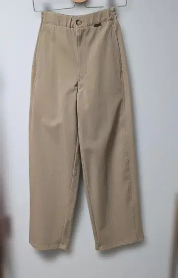 [ 미사용 ] 매버릭 베이지 와이드 팬츠 허리밴딩 사이즈 36