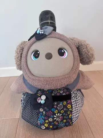 라보 의류 LOVOT 3.0용 의류 원피스 감싸는 버튼 포함 네이비 계열