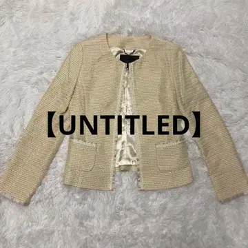 [ UNTITLED ] 노카라 트위드 자켓 포멀 오케이션