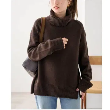 프레임워크 AQUA 터틀 풀오버 브라운 프리