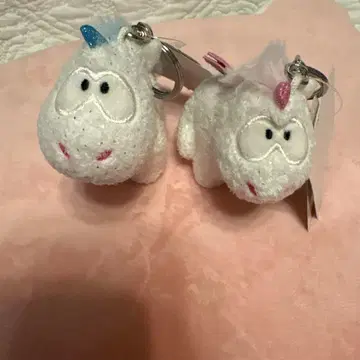 NICI 니키 유니콘 봉제 인형 키링 2세트