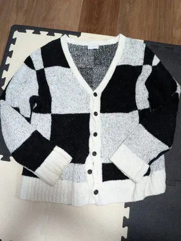 리틀빅 LITTLEBIG 블록 체크 가디건 긴팔