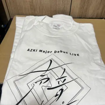 AZKi 메이저 데뷔 라이브 티셔츠 L 사이즈 화이트