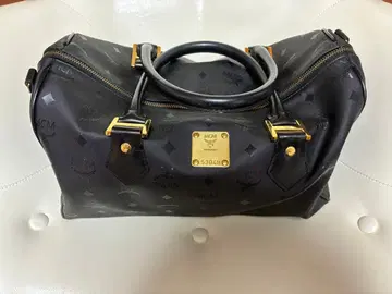 [컨디션 최상] MCM 보스턴 백 비세토스 패턴 블랙