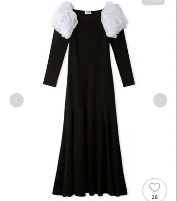 셀퍼드 size 38 카츠라 유미 로즈 니트 원피스 블랙