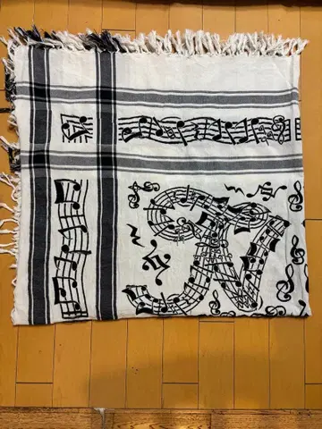 Number nine 넘버나인 음표 패턴 스톨