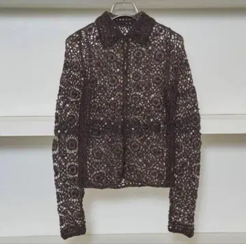 todayful Mohair Crochet Knitshirts