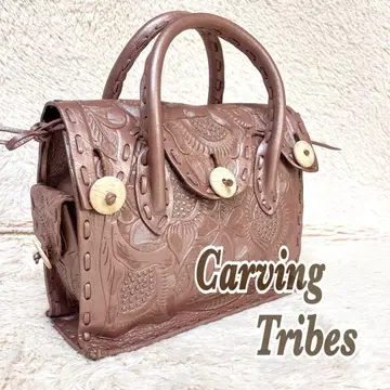 Carving Tribes 카빙 드라이브스 백 메탈 핑크 가죽