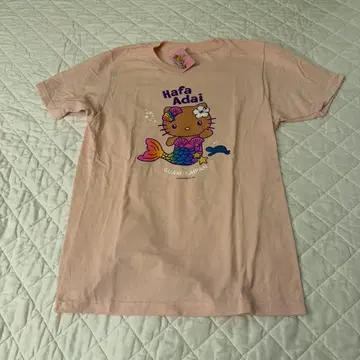 헬로키티 GUAM SAIPAN 머메이드 T셔츠 핑크