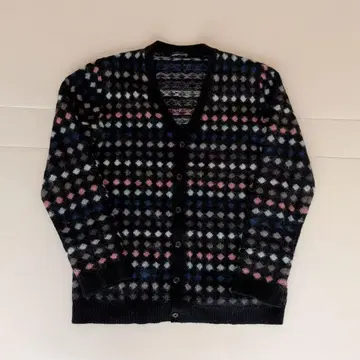 라드 뮤지션 LAD MUSICIAN 도트 무늬 모헤어 가디건