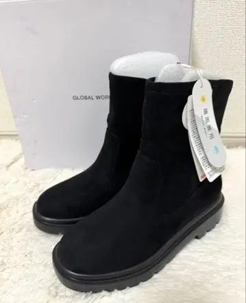 미사용 택 포함 에어카루 우천 겸용 부츠 글로벌 워크 L 블랙