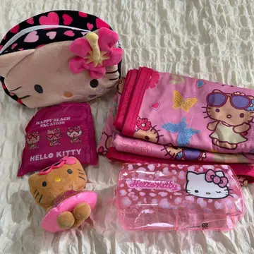 일광화상 키티 헬로키티 여름용 이불 파우치 마스코트 키링 에코백