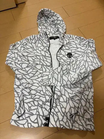 HYDROGEN 스컬 로고 후드티 M