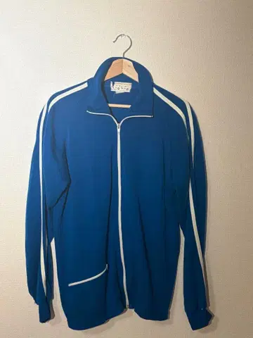 70s-80s 빈티지 트랙 자켓 저지 블루