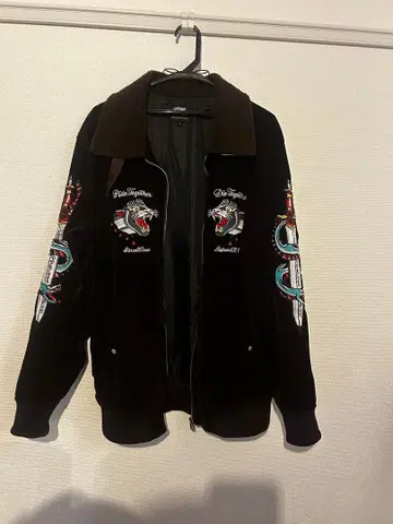 LEFLAH 블랙 벨벳 스카잔 L