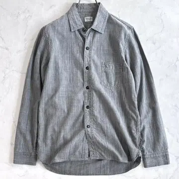 아뜨라스트 AtLast 데님 샴브레이 셔츠 긴팔 그레이 14 ud1