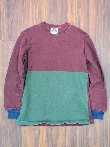 캐나다제 BARBARIAN 바바리안 바이컬러 두꺼운 원단 롱T M