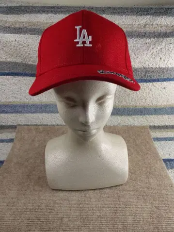 LA 로고 야구 모자 빨간색
