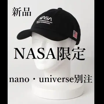 한정판 NASA x nano universe 콜라보 캡 블랙 새상품