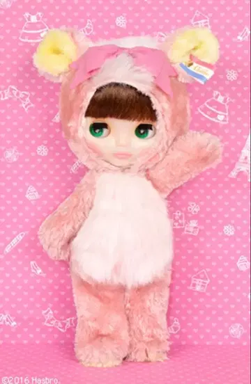 셰리 바베트 핑크 곰 인형옷 의류 아웃핏 미사용 네오 브라이스