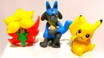 피카츄 루카리오 플라이트 피규어 3개 세트