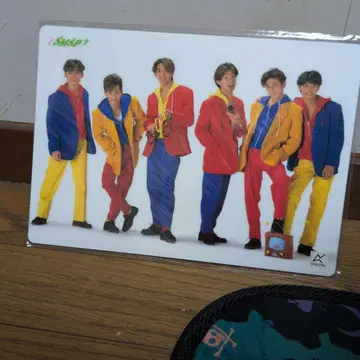 SMAP 사인 포함 사진 책받침