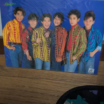 SMAP 사인 포함 사진 책받침