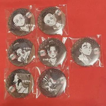 2 귀멸의 칼날 즐거운 복권 캔뱃지 하쿠지 코유키 케이조 아카자