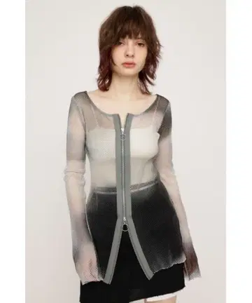 GRADATION MESH TOPS 그라데이션 메쉬 상의