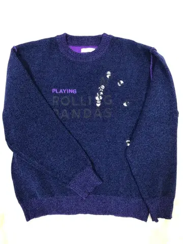 그라니프 팬더 자수 스웨터