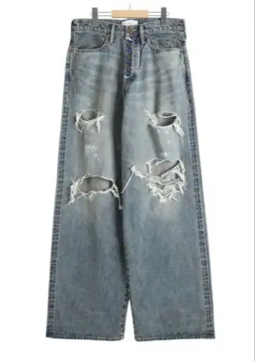 SUGARHILL DAMAGED MODERN DENIM PANTS 30