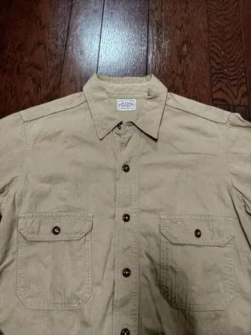 JOE McCOY 8HourUnion 긴팔 셔츠 베이지 샴브레이