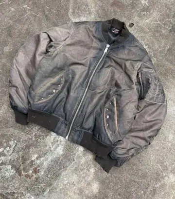 BELVET Faded MA-1 Bomber Jacket 브라운 M
