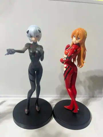 에반게리온 아야나미 레이 아스카 피규어 2체 묶음 판매
