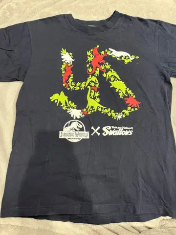 야쿠르트 스와로브스 쥬라기 월드 공룡 T셔츠 야구