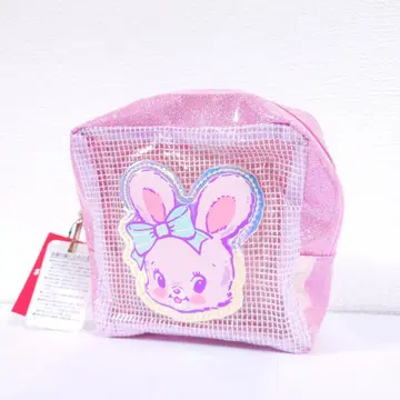 스위머 핑크 라메 토끼 파우치