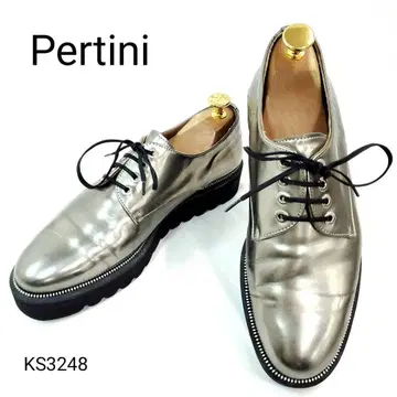 페르티니 새상품급 플레인토 스터드 체인 통굽 EU38 스페인산