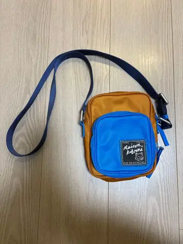 메종 키츠네 숄더백 오렌지/블루