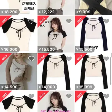 新品ファッション - andmary Alma ribbon tops G103575 新品ファッション - andmary Alma ribbon tops G103575