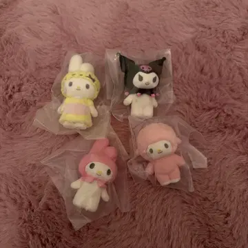 가챠 넷플릭스 마이멜로디&쿠로미 플로키 피규어 전 4종 세트