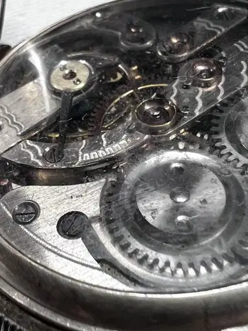 앤티크 회중시계 스위스산 0.900 은 견고 수동 와인딩 레어