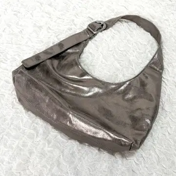 ZARA METALLIC-EFFECT MINI BUCKET BAG