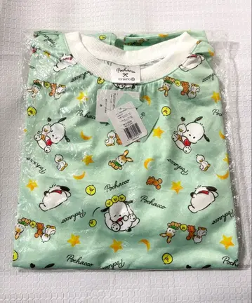 산리오 포차코 이츠데모 콜라보 한정판 여름 파자마 룸웨어 옐로우 그린