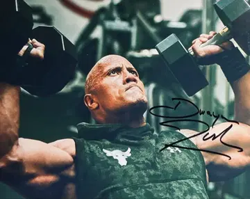 드웨인 존슨 친필 사인 사진 와일드 스피드 wm6