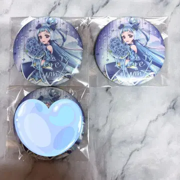 너와 아이돌 프리큐어 감사제 캔뱃지 윙크 사인