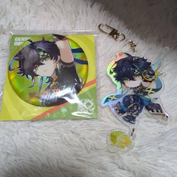 덤 포함 원신 키이니치 아크릴 키링, 캔뱃지