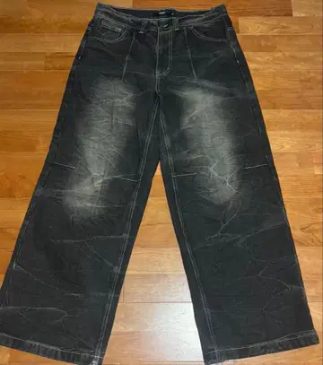 JADED london 블랙 와이드 팬츠 34