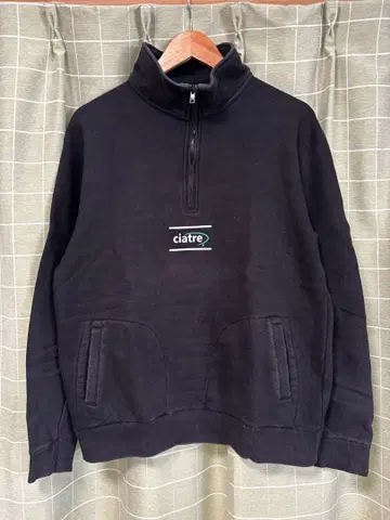 ciatre 블랙 하프 지퍼 트레이닝복