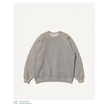 A.PRESSE 빈티지 스웨트셔츠 24AAP-05-10K