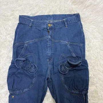 레어 mercibeaucoup 헬로키티 사루엘 팬츠 데님 S